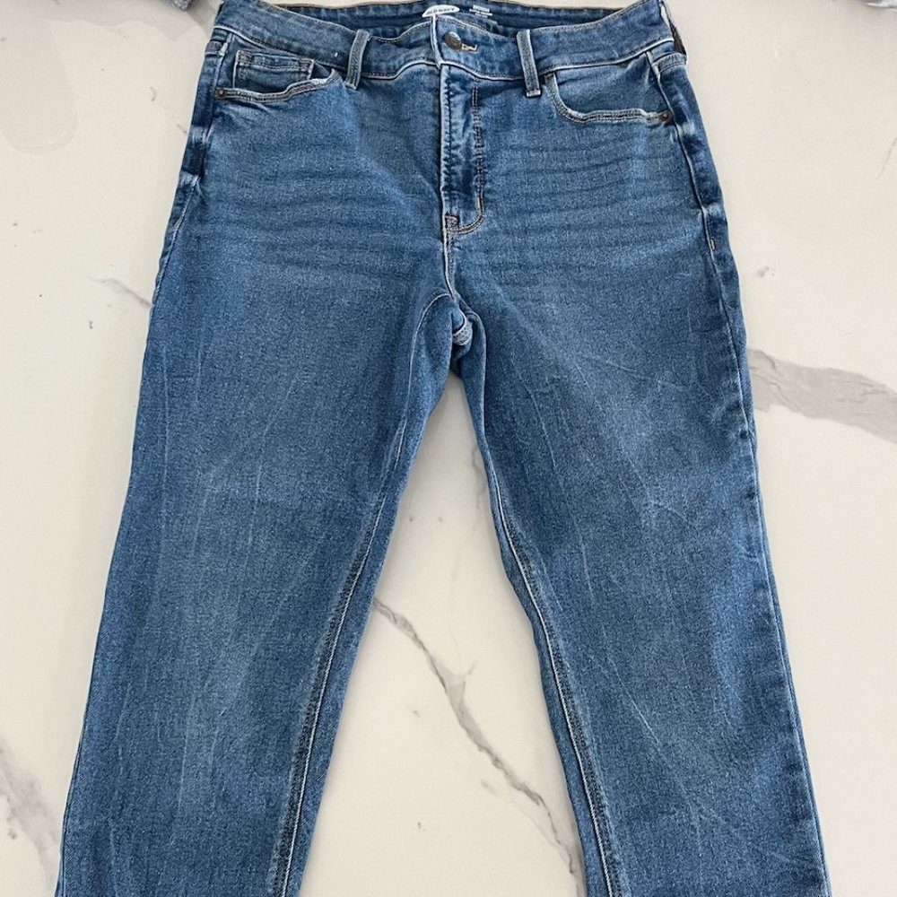 Old Navy Women's Rockstar Super Skinny 360 Stretch Extra High Rise Jeans